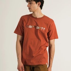 CARHARTT RELAXED FIT EMBROIDERED LOGO GRAPHIC T-SHIRT